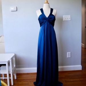 BCBG Peacock Floor Length Gown